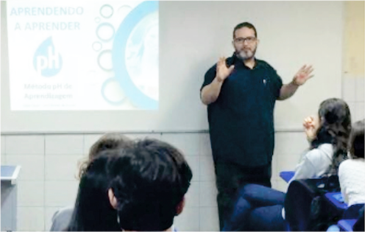 Palestra com o professor Ph, Cláudio Falcão